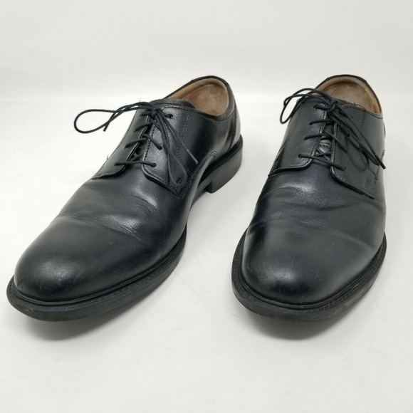 Johnston Murphy Medium Plain Toe Black Shoe - Picture 5 of 11